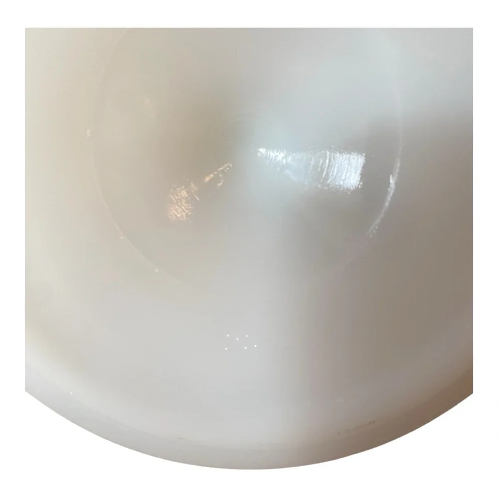 VTG Anchor Hocking Old Colony Milk Glass Lace Edge Pedestal Bowl Compote